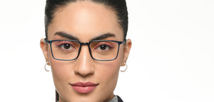 Blue Rectangle Full Rim Unisex Eyeglasses by Lenskart Air-215416