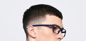 Blue Rectangle Full Rim Unisex Eyeglasses by Lenskart Air-217460