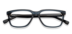 Blue Rectangle Full Rim Unisex Eyeglasses by Vincent Chase-211250