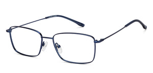 Blue Rectangle Full Rim Unisex Eyeglasses by Vincent Chase-216403