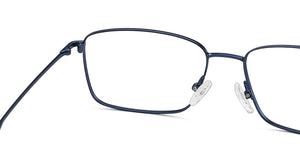 Blue Rectangle Full Rim Unisex Eyeglasses by Vincent Chase-216403