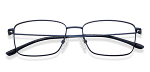 Blue Rectangle Full Rim Unisex Eyeglasses by Vincent Chase-216403