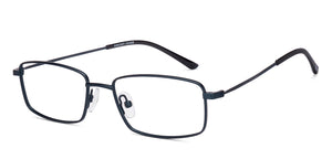 Blue Rectangle Full Rim Unisex Eyeglasses by Vincent Chase Online-219543