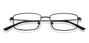Blue Rectangle Full Rim Unisex Eyeglasses by Vincent Chase Online-219543