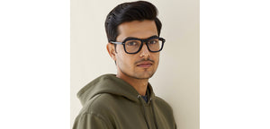 Blue Rectangle Full Rim Unisex Eyeglasses by Vincent Chase-229437
