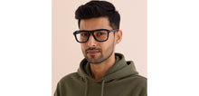 Load image into Gallery viewer, Blue Rectangle Full Rim Unisex Eyeglasses by Vincent Chase-229437