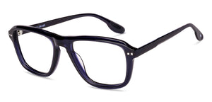 Blue Rectangle Full Rim Unisex Eyeglasses by Vincent Chase-229437