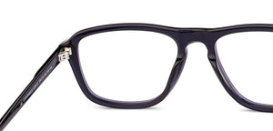 Blue Rectangle Full Rim Unisex Eyeglasses by Vincent Chase-229437