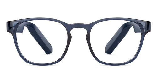 Blue Wayfarer Full Rim Unisex Smart Glasses by Phonic-220653