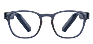 Blue Wayfarer Full Rim Unisex Smart Glasses by Phonic-220653