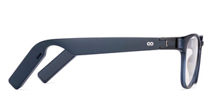 Blue Wayfarer Full Rim Unisex Smart Glasses by Phonic-220653