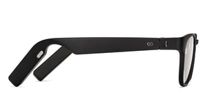 Black Wayfarer Full Rim Unisex Smart Glasses by Phonic-226131