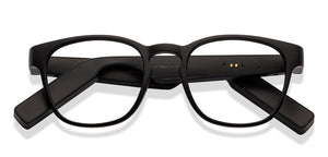 Black Wayfarer Full Rim Unisex Smart Glasses by Phonic-226131