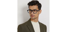 Load image into Gallery viewer, Blue Square Full Rim Unisex Eyeglasses by John Jacobs-236869