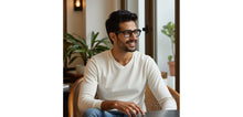 Load image into Gallery viewer, Blue Square Full Rim Unisex Eyeglasses by John Jacobs-236869