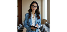 Load image into Gallery viewer, Blue Square Full Rim Unisex Eyeglasses by John Jacobs-236869
