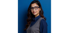 Load image into Gallery viewer, Blue Square Full Rim Unisex Eyeglasses by Lenskart-232711