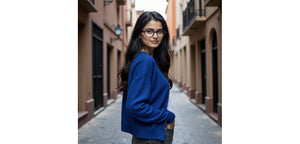 Blue Square Full Rim Unisex Eyeglasses by Lenskart-232711