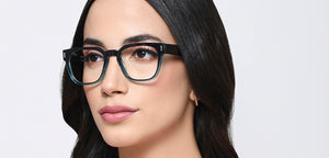 Blue Square Full Rim Unisex Eyeglasses by Vincent Chase-217699