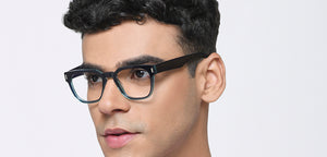 Blue Square Full Rim Unisex Eyeglasses by Vincent Chase-217699