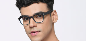 Blue Square Full Rim Unisex Eyeglasses by Vincent Chase-217699