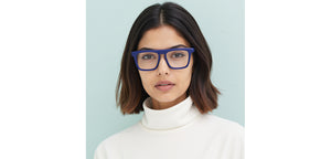 Blue Square Full Rim Unisex Eyeglasses by Vincent Chase-224521