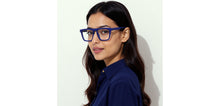 Load image into Gallery viewer, Blue Square Full Rim Unisex Eyeglasses by Vincent Chase-224521
