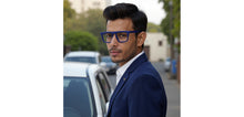 Load image into Gallery viewer, Blue Square Full Rim Unisex Eyeglasses by Vincent Chase-224521