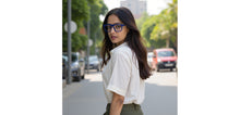 Load image into Gallery viewer, Blue Square Full Rim Unisex Eyeglasses by Vincent Chase-224521