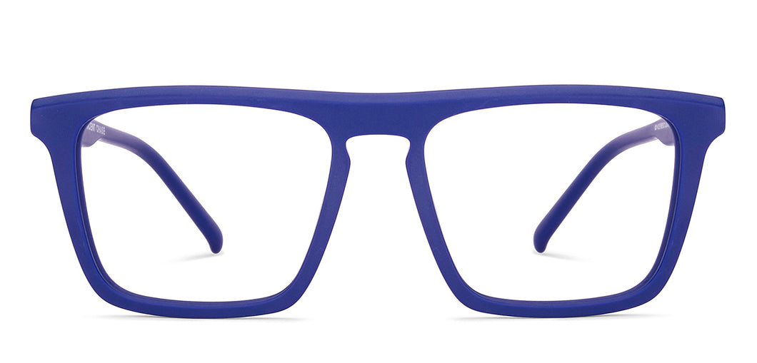 Blue Square Full Rim Unisex Eyeglasses by Vincent Chase-224521