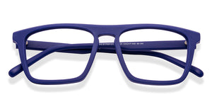 Blue Square Full Rim Unisex Eyeglasses by Vincent Chase-224521