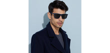 Load image into Gallery viewer, Blue Wayfarer Full Rim Unisex Sunglasses by John Jacobs-226548