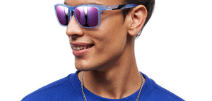 Blue Wayfarer Full Rim Unisex Sunglasses by Vincent Chase-211493
