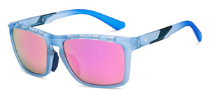 Blue Wayfarer Full Rim Unisex Sunglasses by Vincent Chase-211493