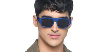 Load image into Gallery viewer, Blue Wayfarer Full Rim Unisex Sunglasses by Vincent Chase Polarized-216676