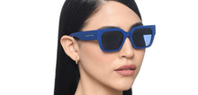 Load image into Gallery viewer, Blue Wayfarer Full Rim Unisex Sunglasses by Vincent Chase Polarized-216680
