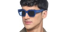Load image into Gallery viewer, Blue Wayfarer Full Rim Unisex Sunglasses by Vincent Chase Polarized-216680