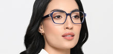 Load image into Gallery viewer, Blue Geometric Full Rim Unisex Eyeglasses by Lenskart STUDIO-218084