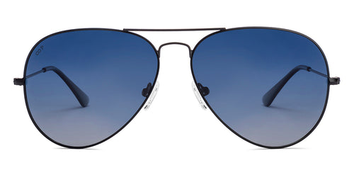 Black Aviator Full Rim Unisex Sunglasses by Vincent Chase Polarized-217962