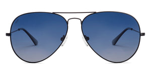 Black Aviator Full Rim Unisex Sunglasses by Vincent Chase Polarized-217962