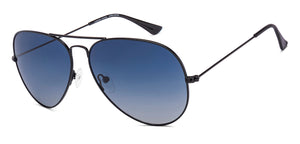 Black Aviator Full Rim Unisex Sunglasses by Vincent Chase Polarized-217962
