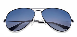 Black Aviator Full Rim Unisex Sunglasses by Vincent Chase Polarized-217962