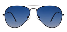 Load image into Gallery viewer, Black Aviator Full Rim Unisex Sunglasses by Vincent Chase Polarized-217631