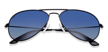 Load image into Gallery viewer, Black Aviator Full Rim Unisex Sunglasses by Vincent Chase Polarized-217631