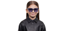 Load image into Gallery viewer, Blue Square Full Rim Kids Sunglasses by Hooper Online-212062