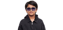Load image into Gallery viewer, Blue Square Full Rim Kids Sunglasses by Hooper Online-212062