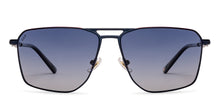 Load image into Gallery viewer, Navy Geometric Full Rim Unisex Sunglasses by Lenskart-235479