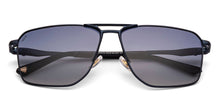 Load image into Gallery viewer, Navy Geometric Full Rim Unisex Sunglasses by Lenskart-235479