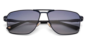 Navy Geometric Full Rim Unisex Sunglasses by Lenskart-235479