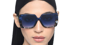 Tortoise Square Full Rim Women Sunglasses by John Jacobs-216831